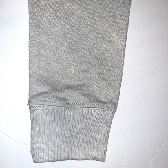 No Comment size L light grey long sleeve shift sweatshirt dress w ties on arms - Picture 11 of 13